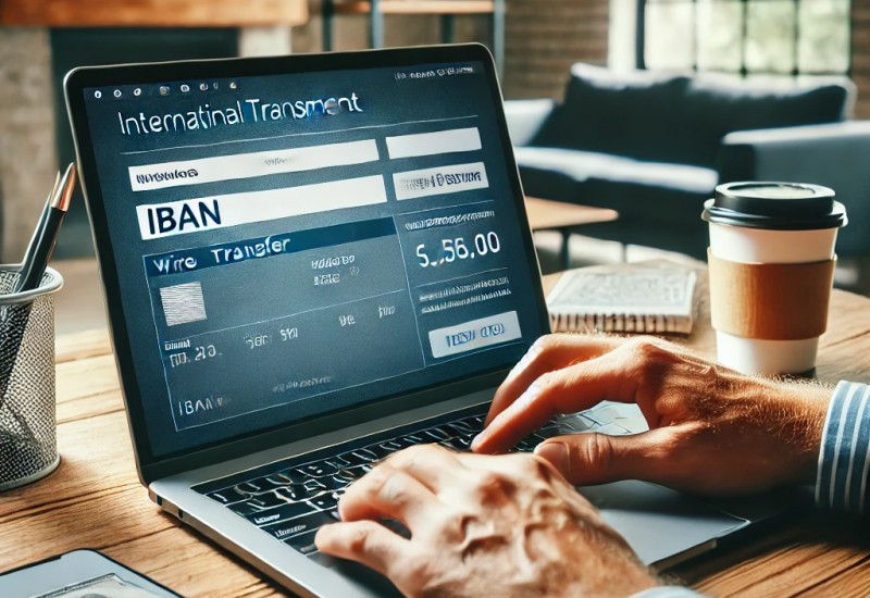 How to make a payment from the US to an IBAN (International Bank Account Number).